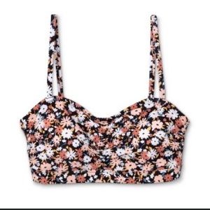 Target Bandeau Floral Bikini Top